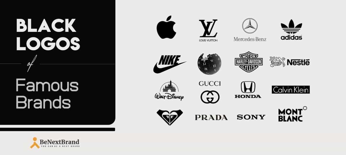 Black And White Famous Logos