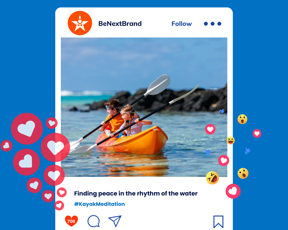 Kayaking Captions with Emojis