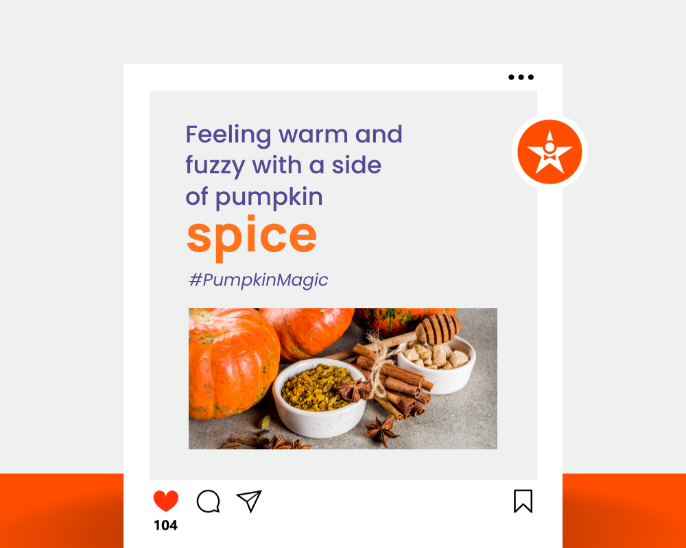 Pumpkin Spice Captions with Emojis